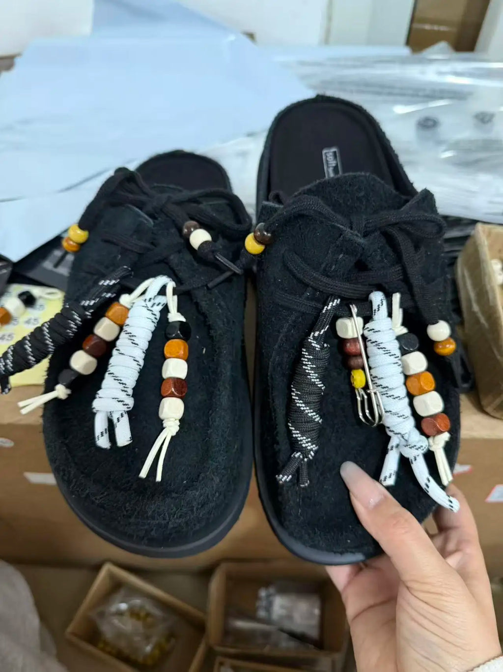 Wallabee Cow Suede Clogs