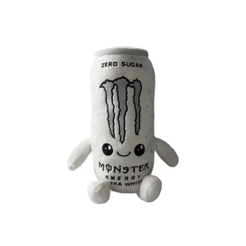 White Monster Energy Drink Stuffed Doll