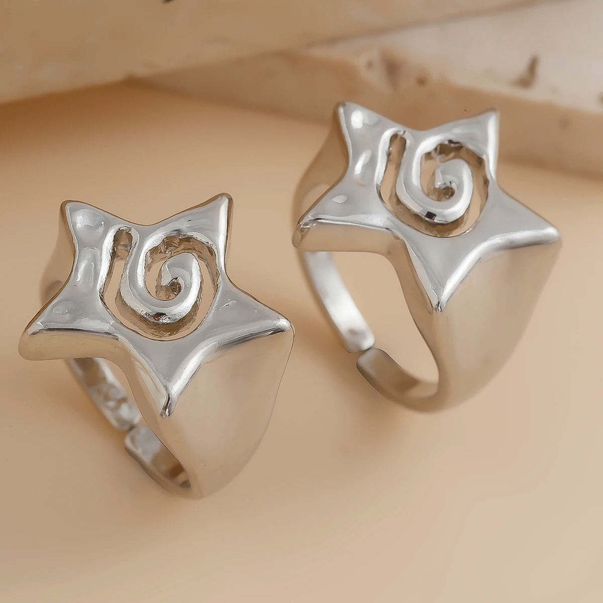 Star Open Ring Set