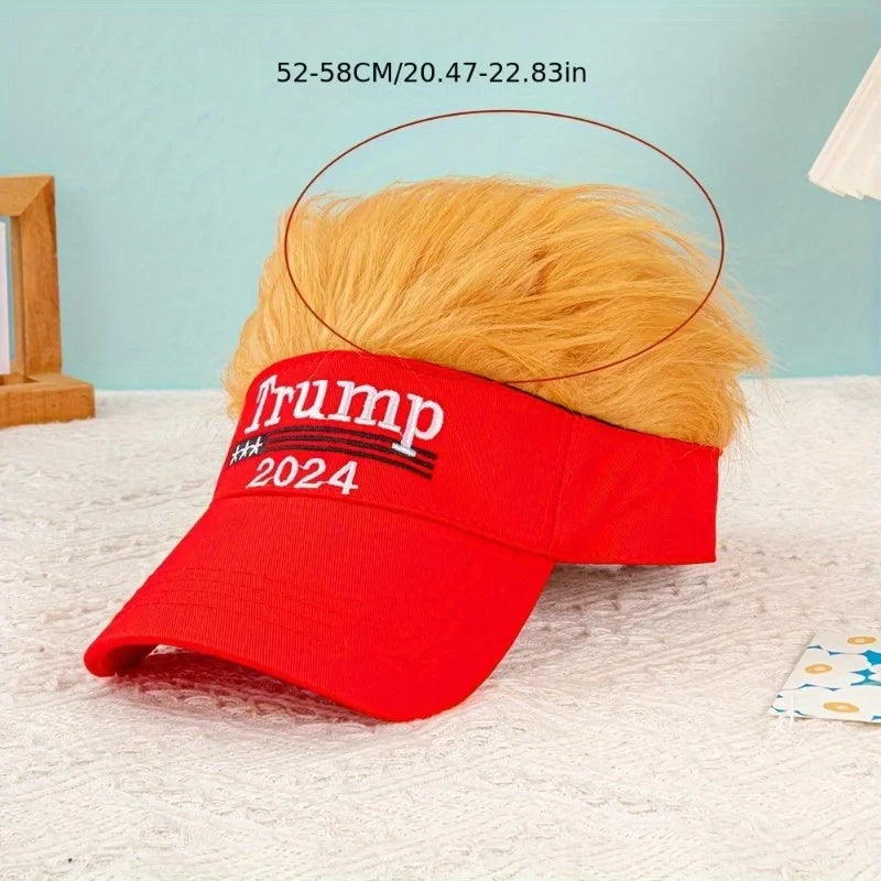Trump Hats With Hair