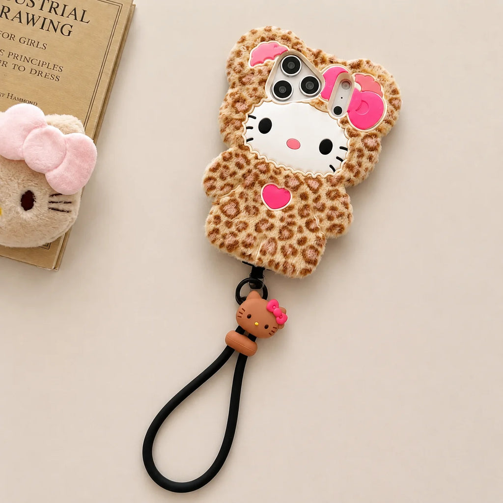 Leopard Hello Kitty iPhone Case
