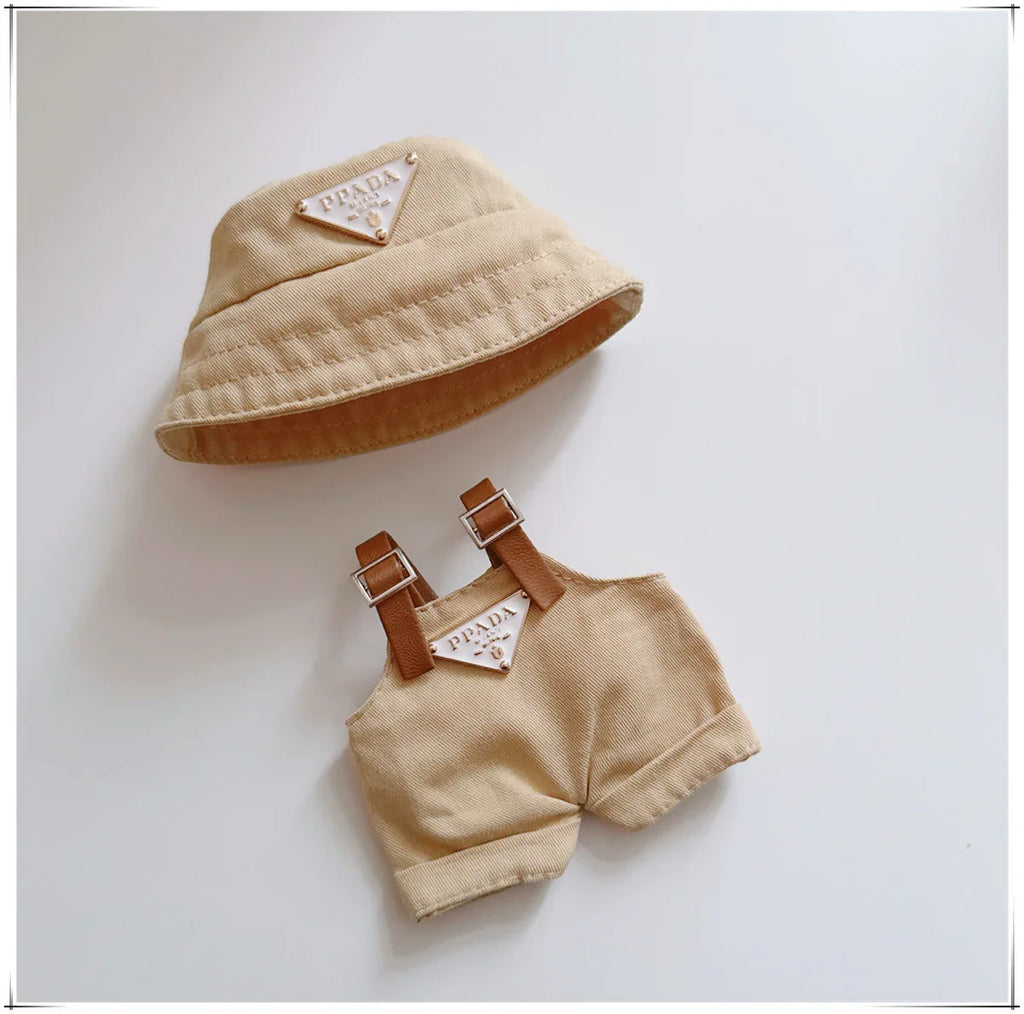 17 cm mini LABUBU Prada Clothes (Doll Not Included)