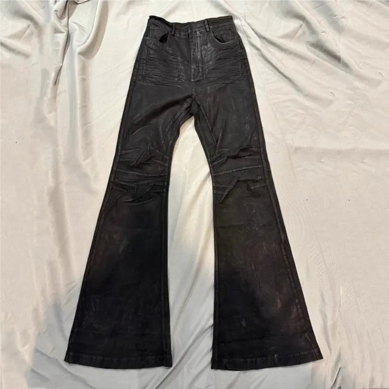 Y2K Washed Flared Jeans