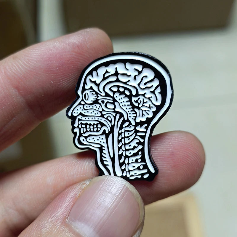 Anatomical Human Head Pin