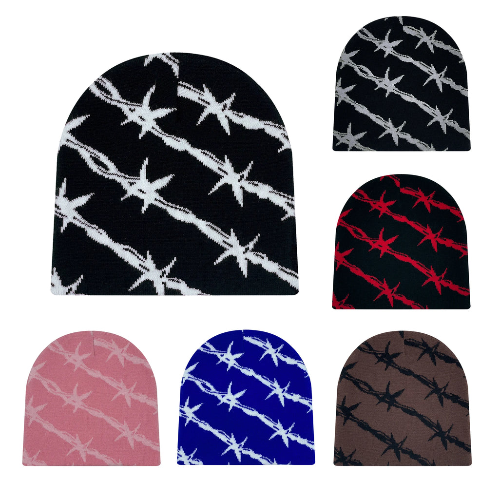 Knitted Barb Wire Beanie