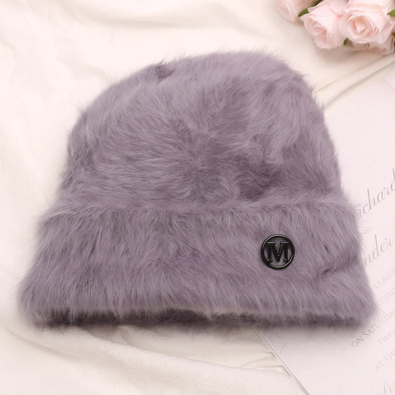 Rabbit Fur Beanies