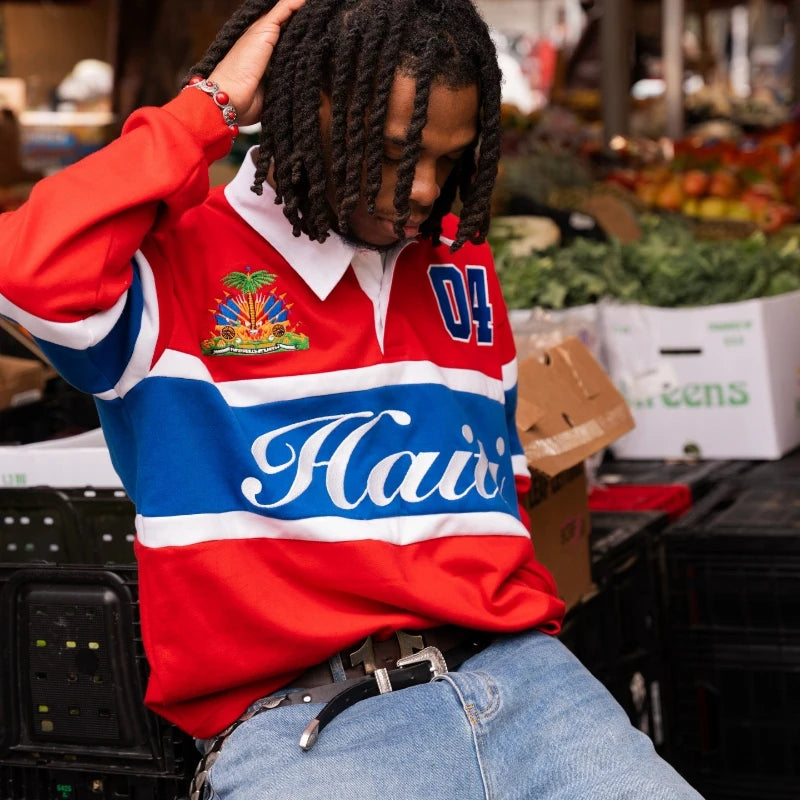 Haiti Embroidered Polo Shirt