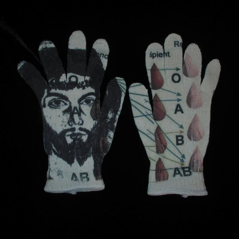 Virgin Mary Knitted Gloves