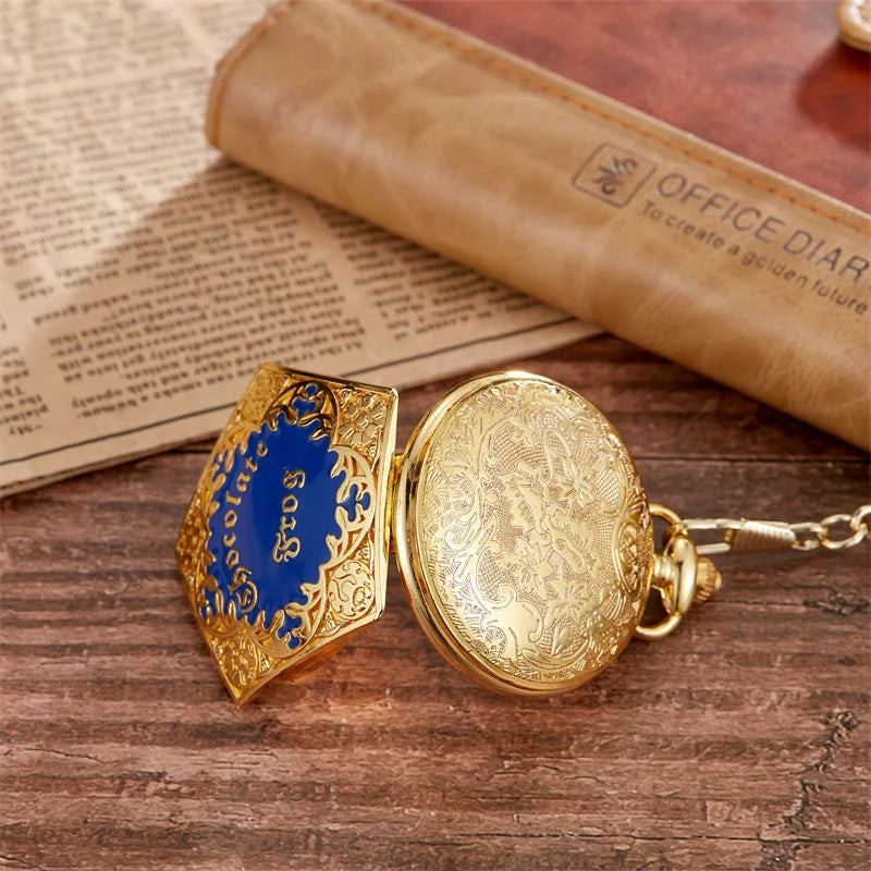 Chocolate Frog Quartz Pocket Watch