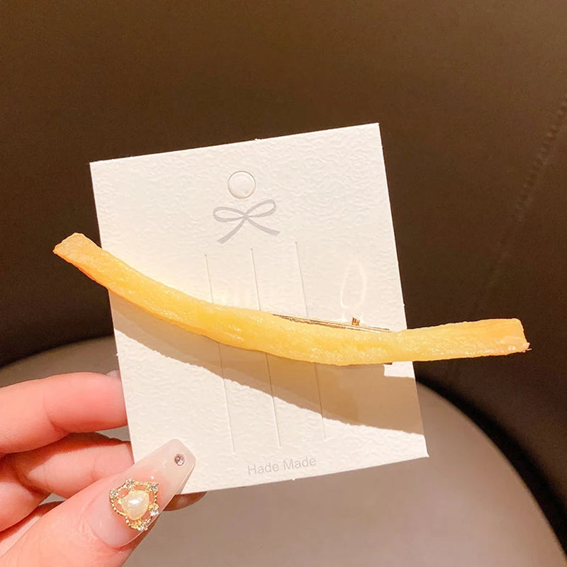 French Fries Hair Clips
