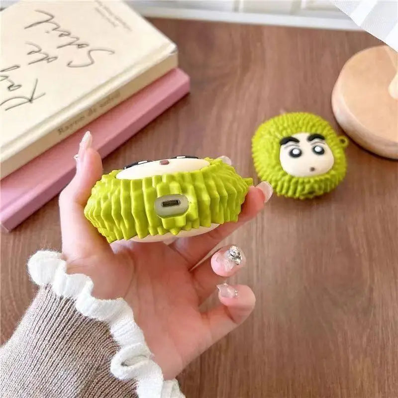Durian Shin Chan Airpod Case