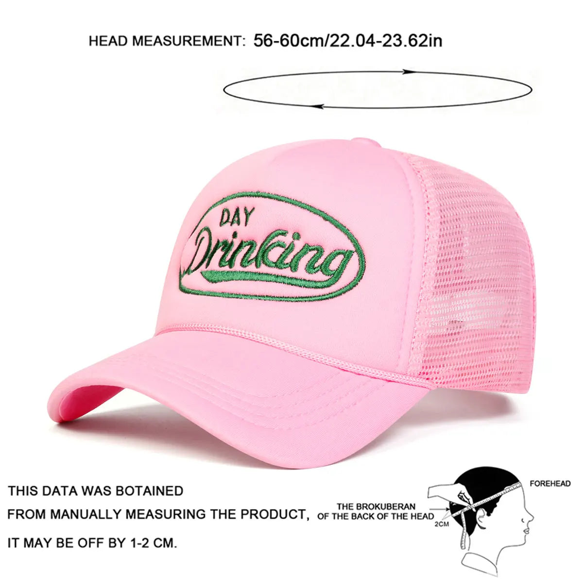 DAY DRINKING Embroidered Baseball Cap