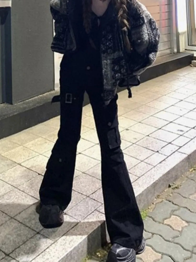 Gothic Dark Style Slim Jeans