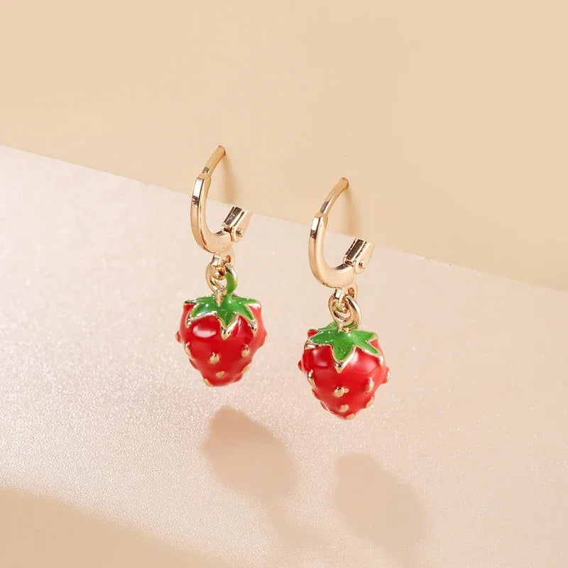 Papaya Fruit Earrings