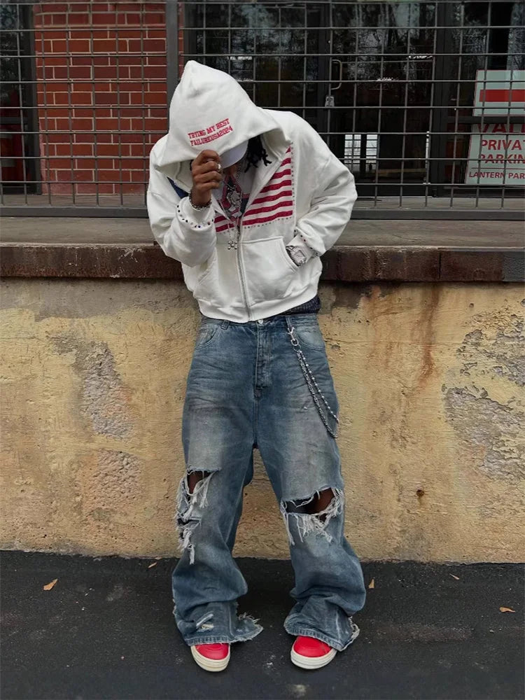 USA Zip Up Hoodie