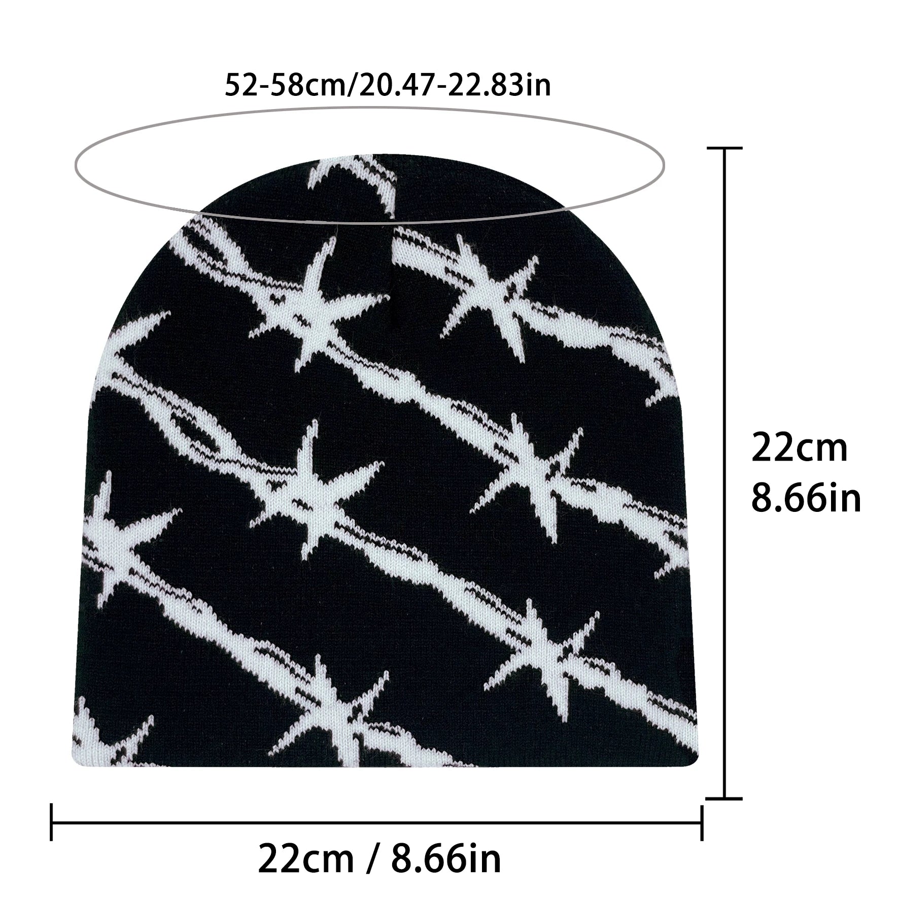 Knitted Barb Wire Beanie