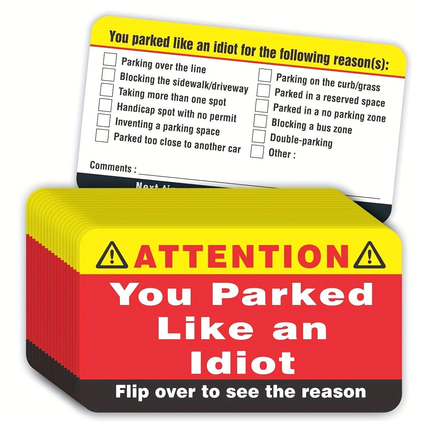 You Park Like an Idiot Business Cards (Pack of 50)