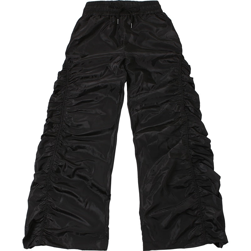 Wide Leg Ruched Trousers