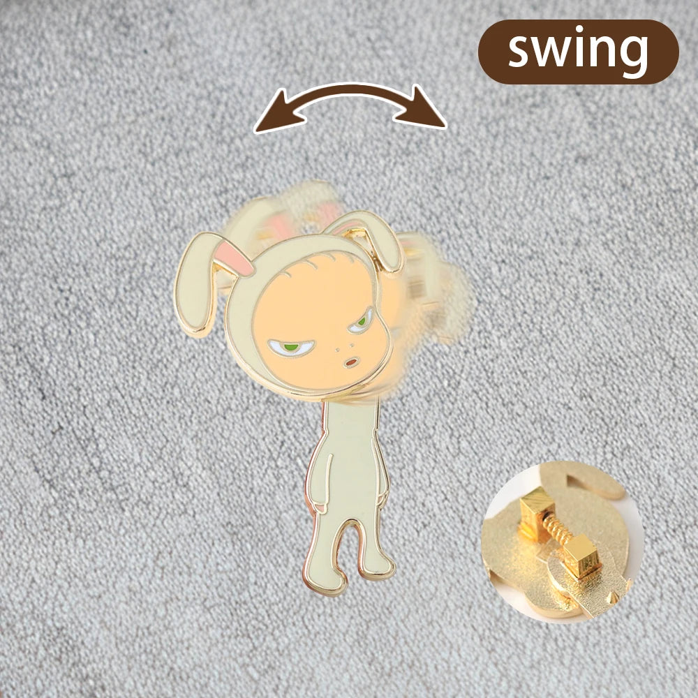 Yoshitomo Nara Rabbit Pin