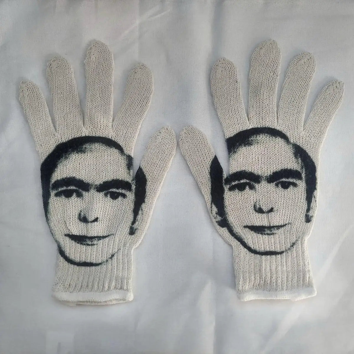 Virgin Mary Knitted Gloves