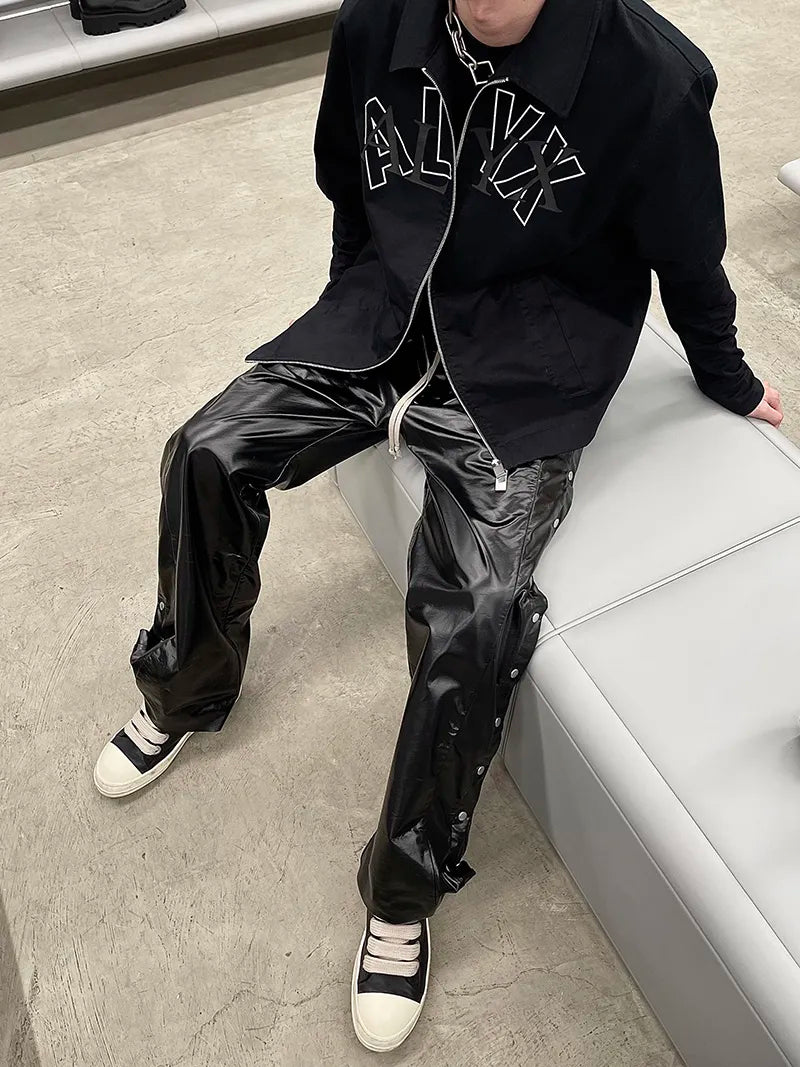 Oversized Zip Up Bowling Shirt