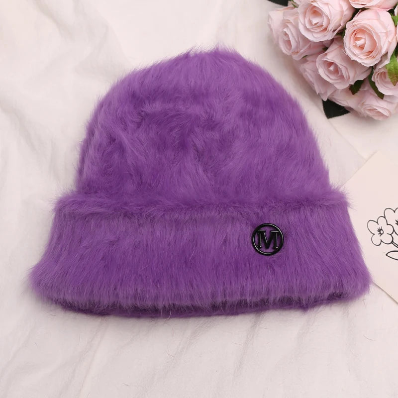 Rabbit Fur Beanies