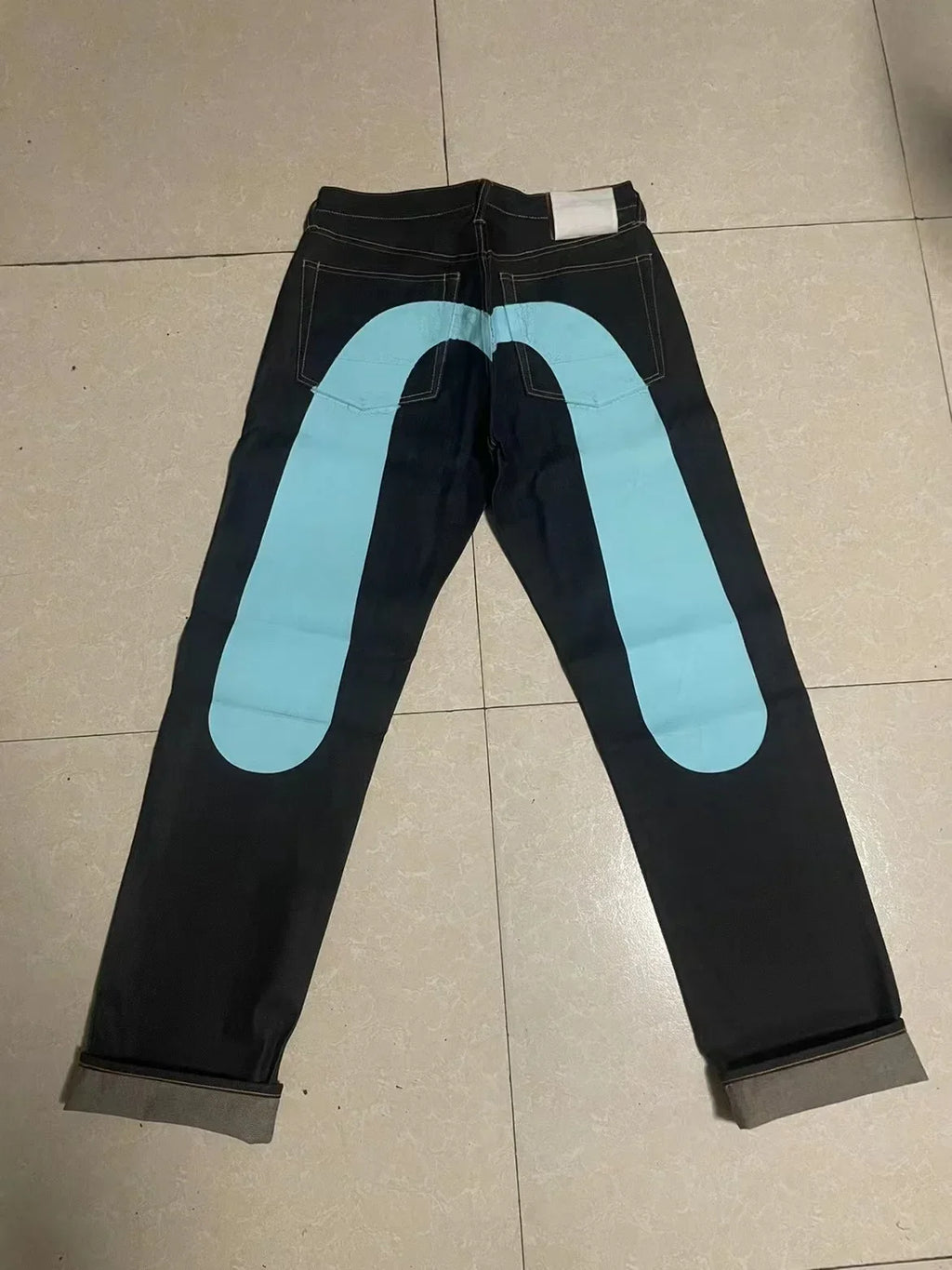 Dice Embroidered Evisu Jeans