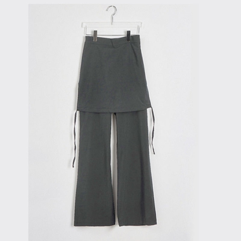 Wide Leg Skirt Trousers