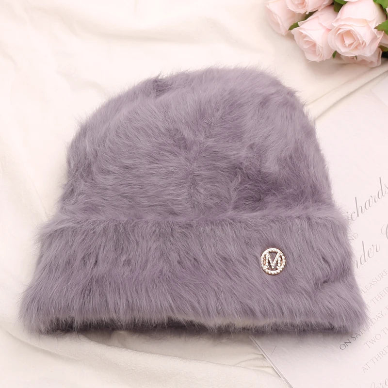 Rabbit Fur Beanies