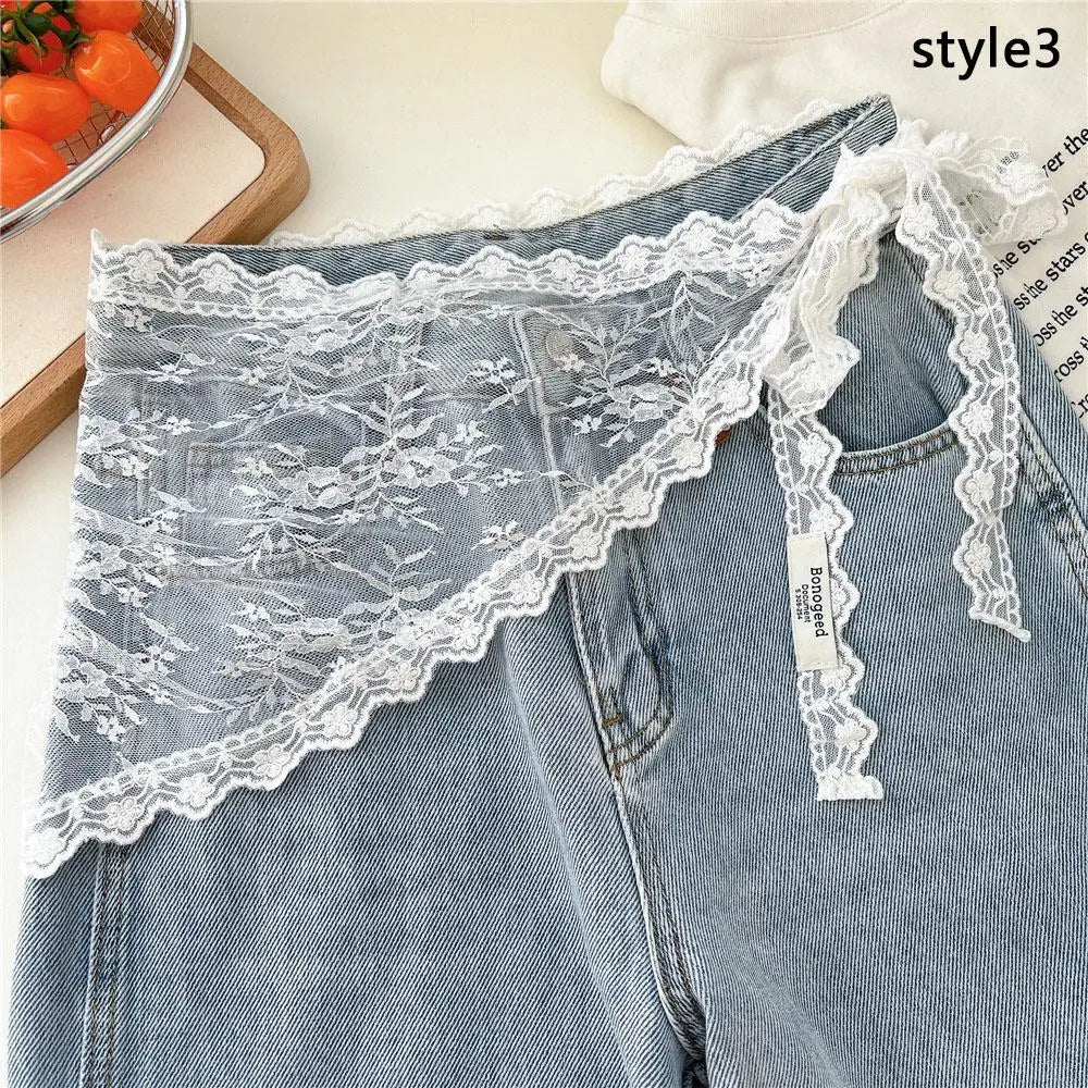 Stacked Lace Half Skirt