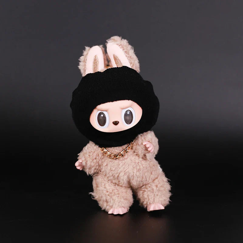 Labubu Clothes: Ski Mask and Chain