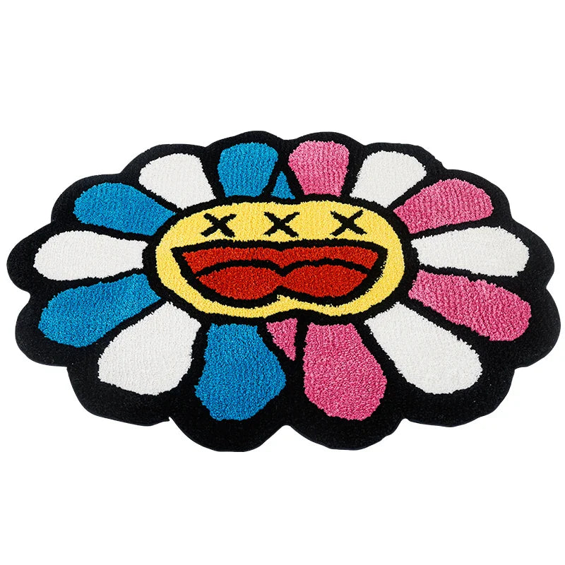 Double Murakami Flower Rug