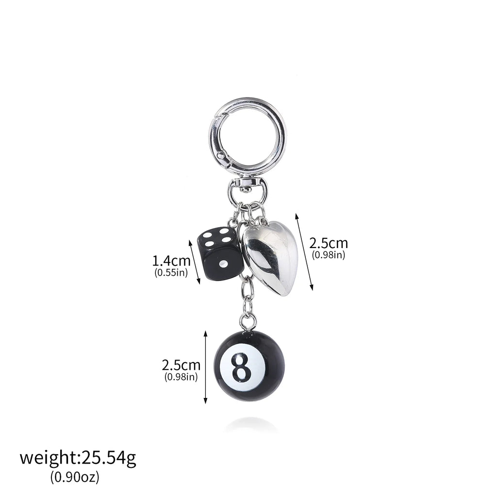 Dice Charms Keychain