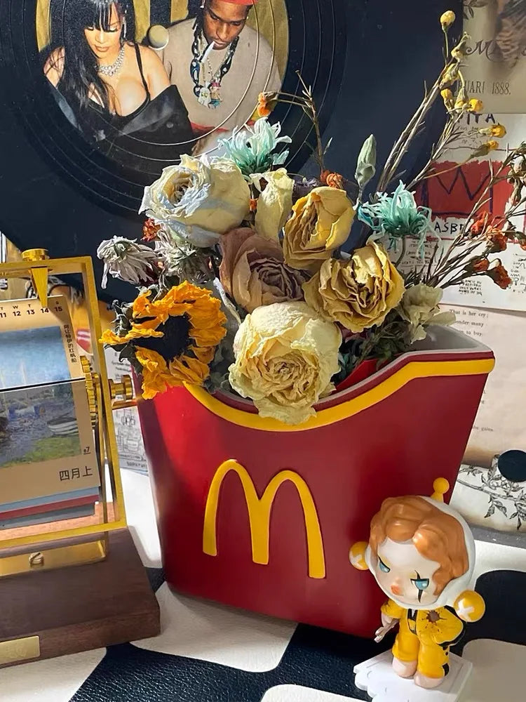 McDonalds French Fries Resin Vase