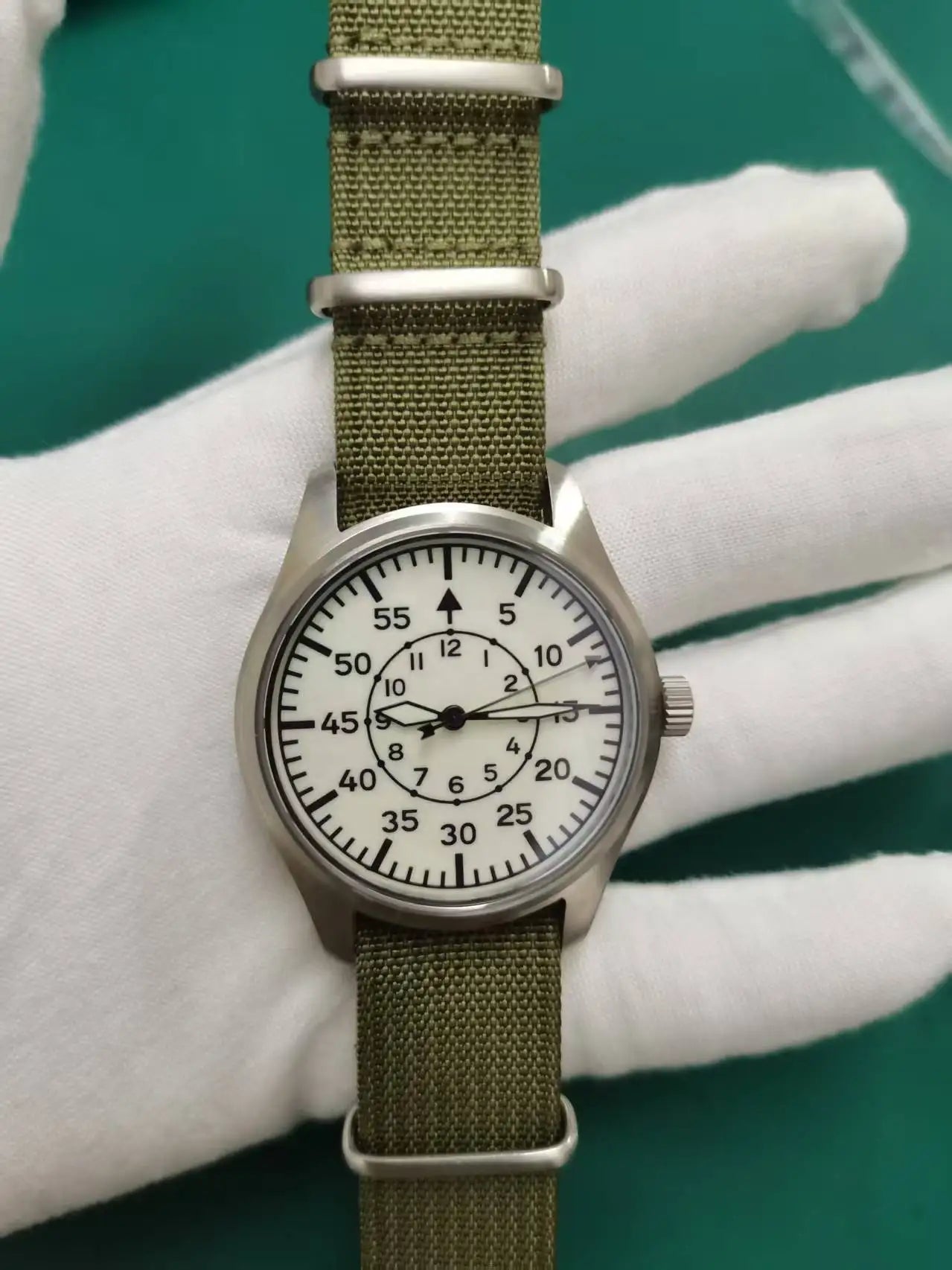 Stainless Steel Vintage Pilot watch