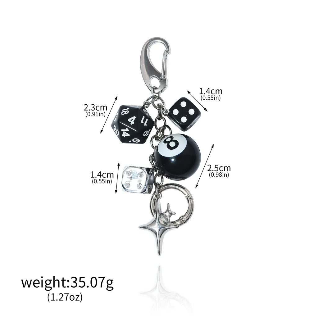 Dice Charms Keychain