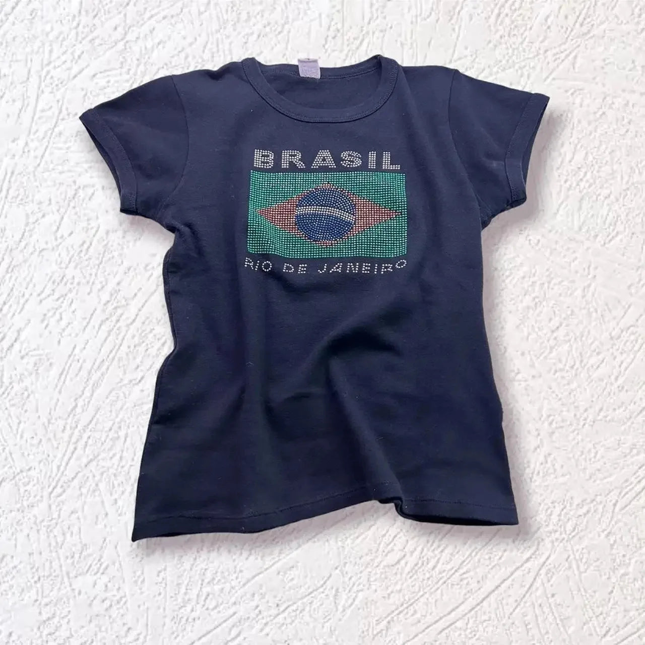 Brasil Rhinestones Top