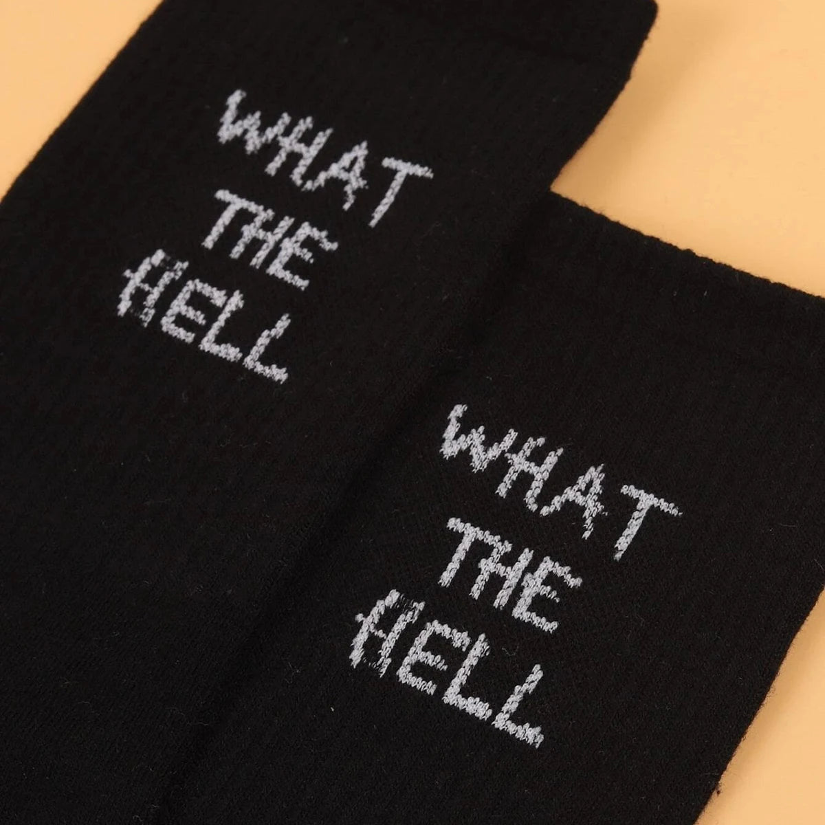 5/10/20 Pairs Men's Crew Socks, English Letter Design, Unique, Comfortable, Breathable, Moisture-Wicking