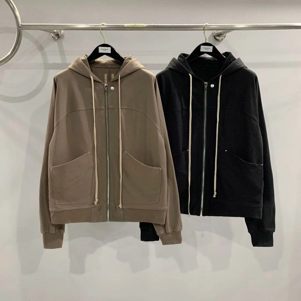 Long Drawstring Hoodie