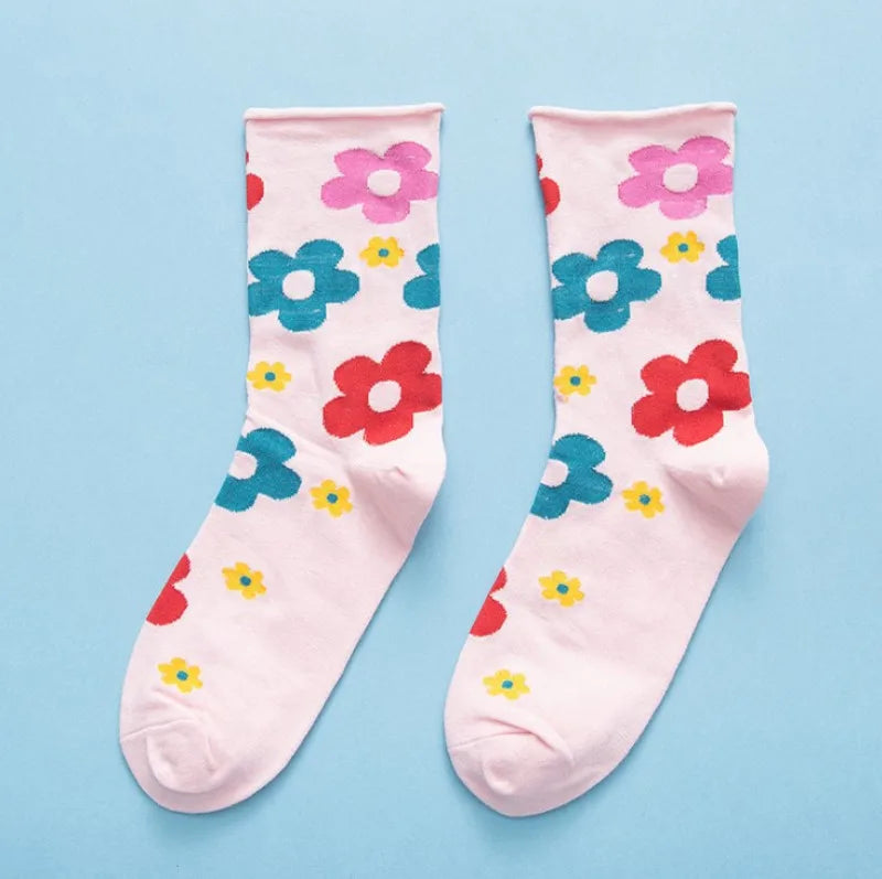 Japanese Flower Socks