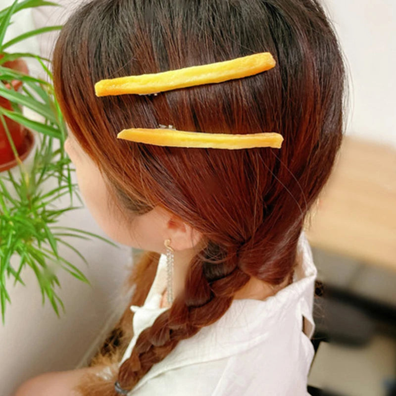 French Fries Hair Clips