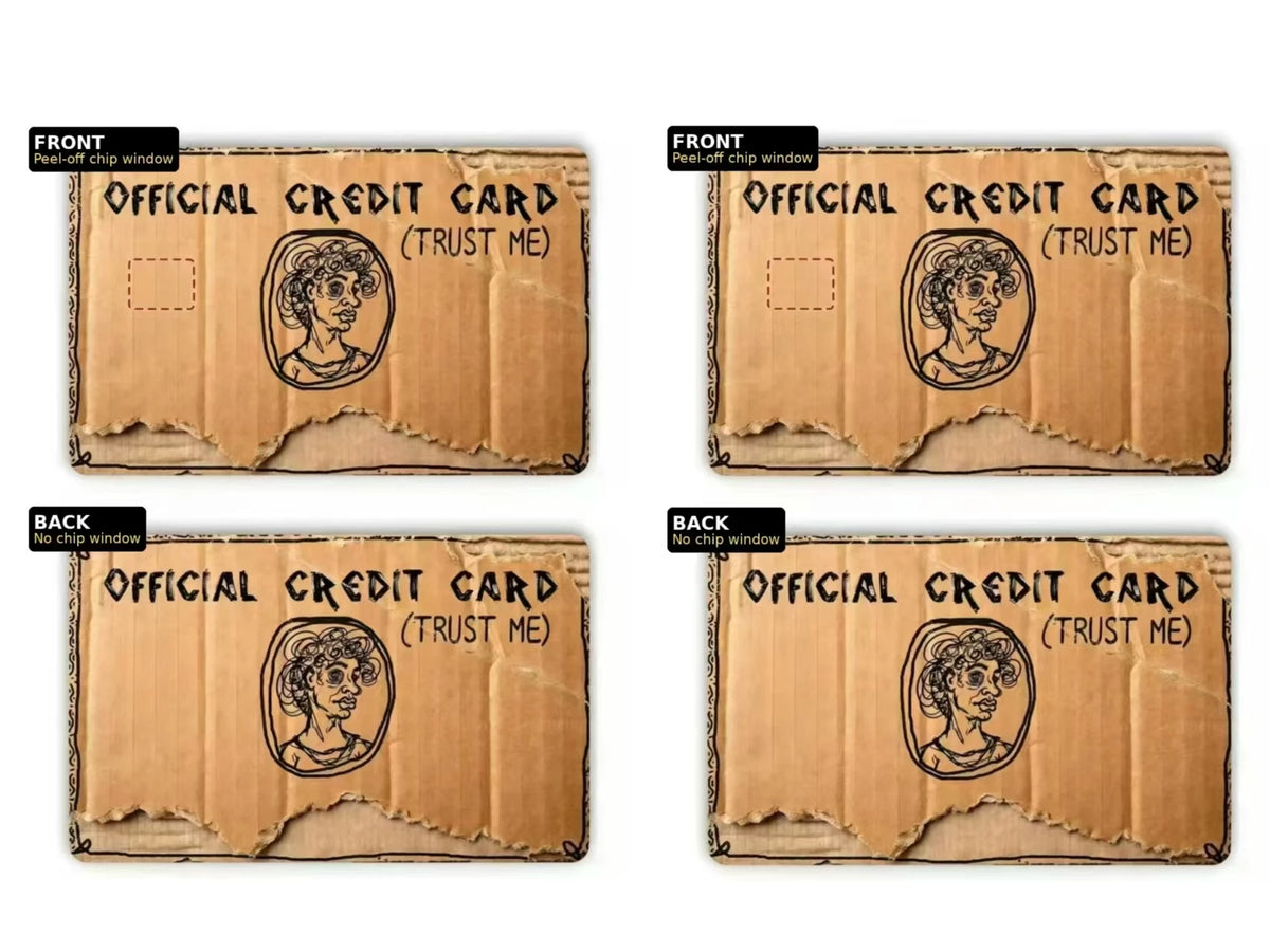 Cardboard Credit Card Skin