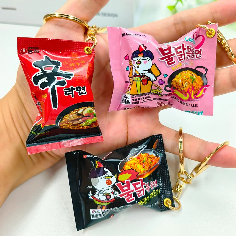Instant Ramen Noodles Keychain