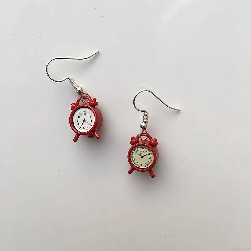Retro Alarm Clock Earrings