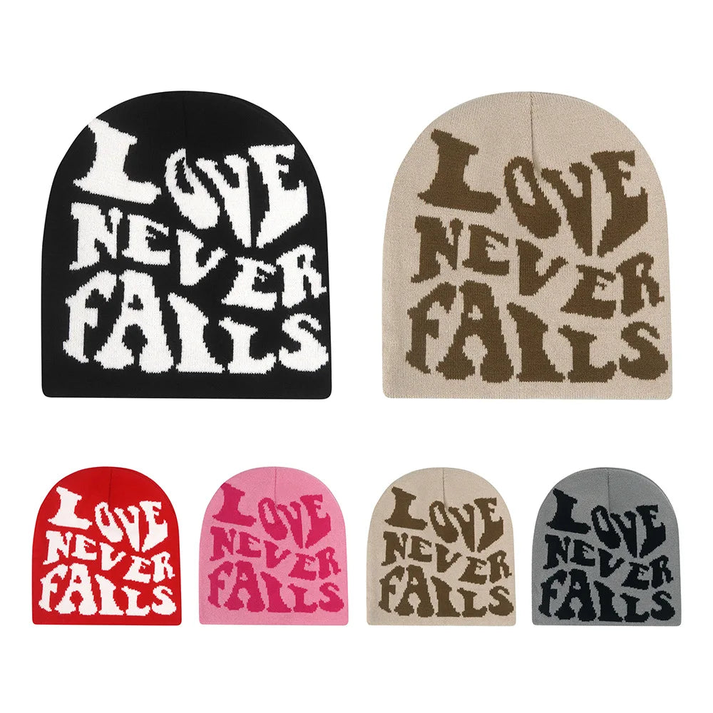 Love Never Fails Knitted Beanie