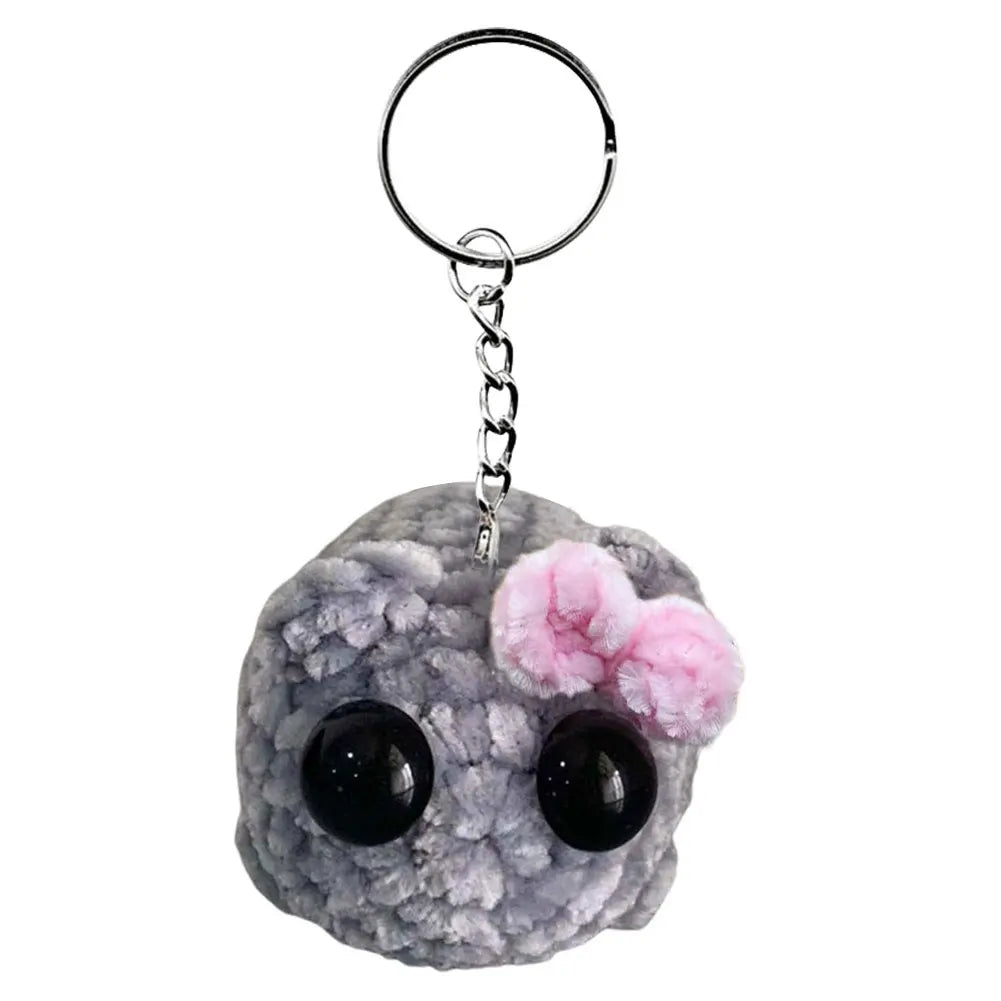 Sad Hamster With Sound Keychain