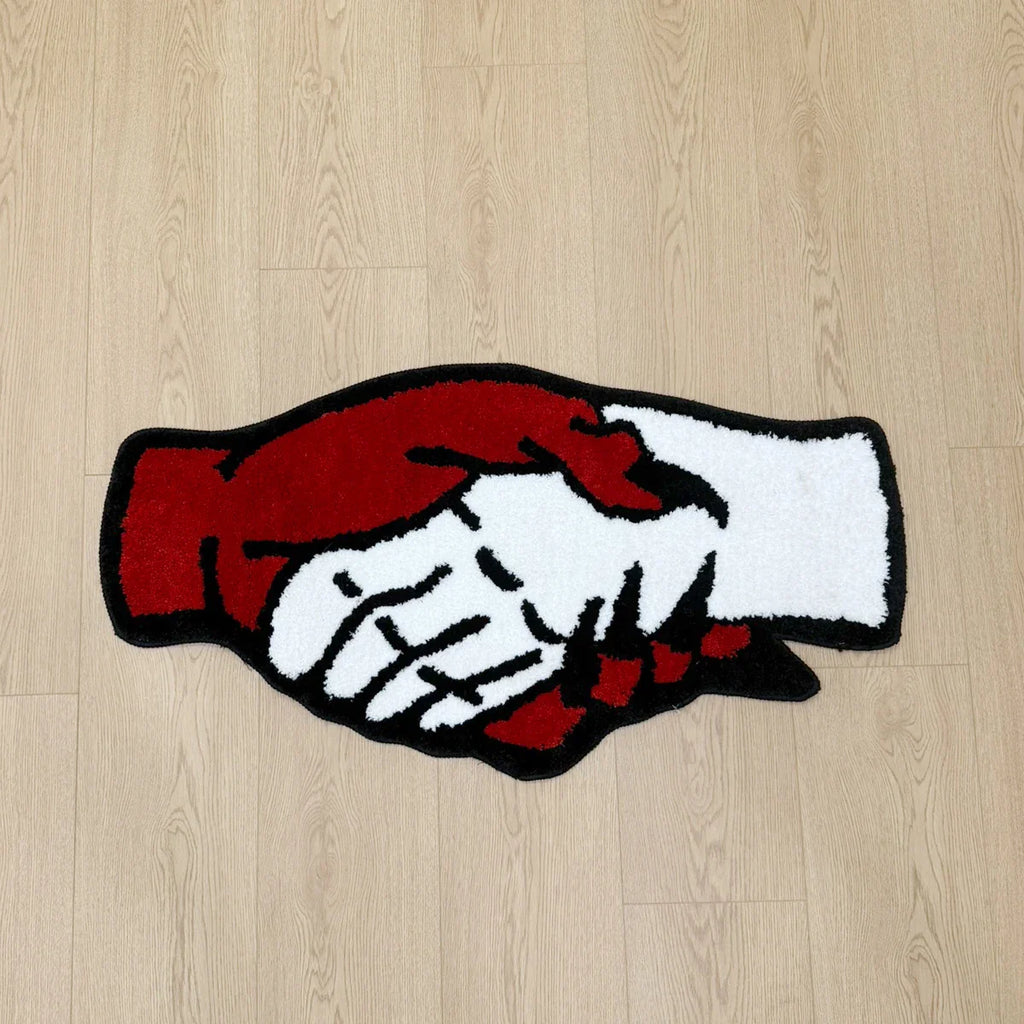 Devil Handshake Tufted Rug
