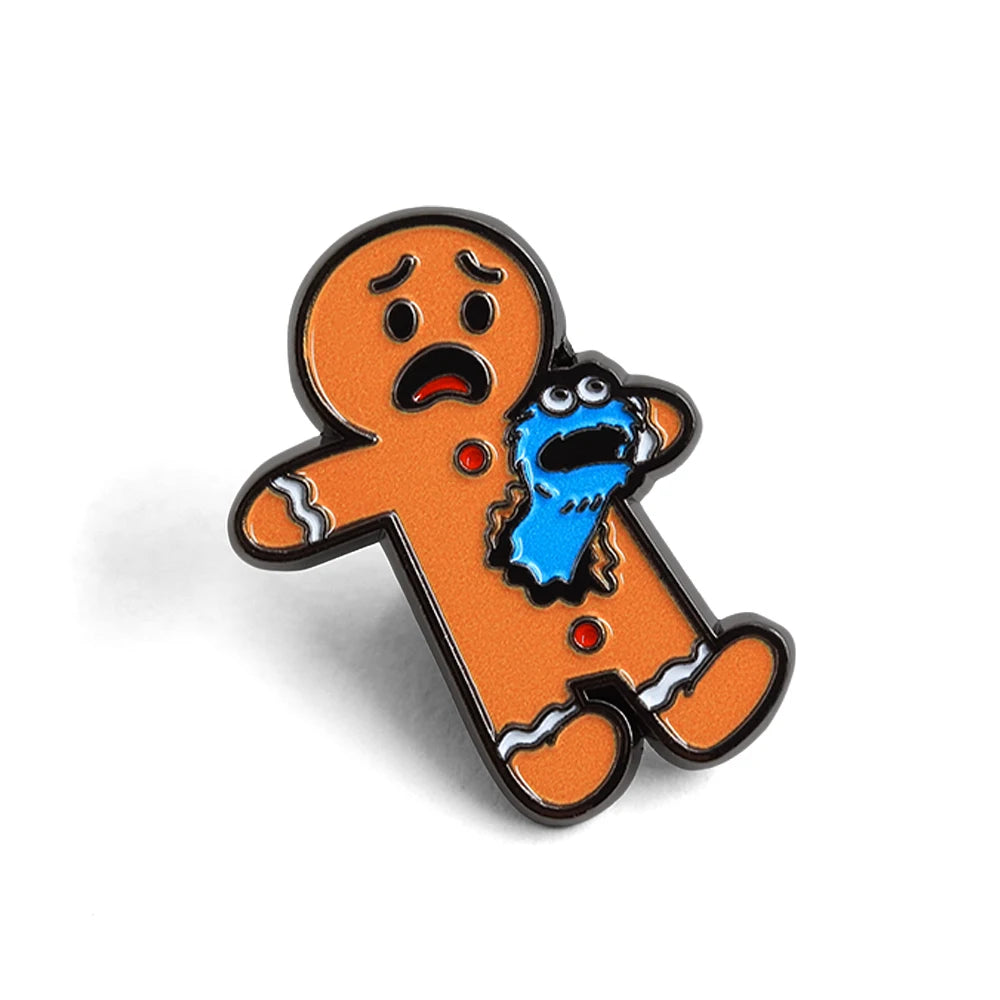 Gingerbread Man Cookie Monster Pin