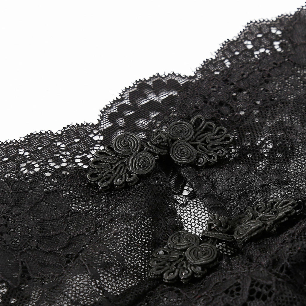 Black Laced Mask