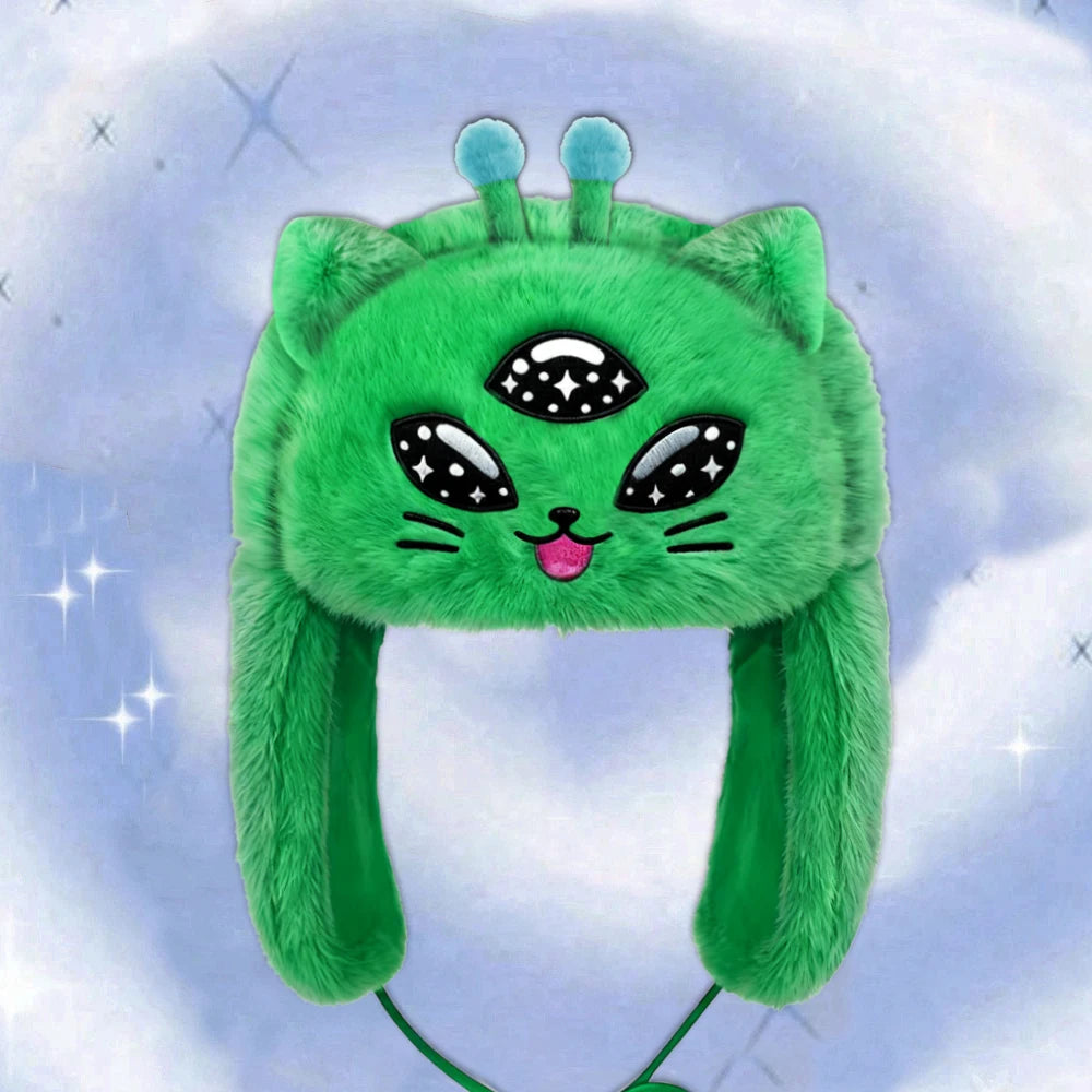 Alien Cat Ushanka Hat
